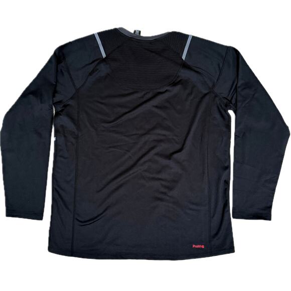 Spyder Active Men's Long Sleeve Tee T-Shirt ProWeb Microfleece Black Large NWOT - Picture 6 of 9
